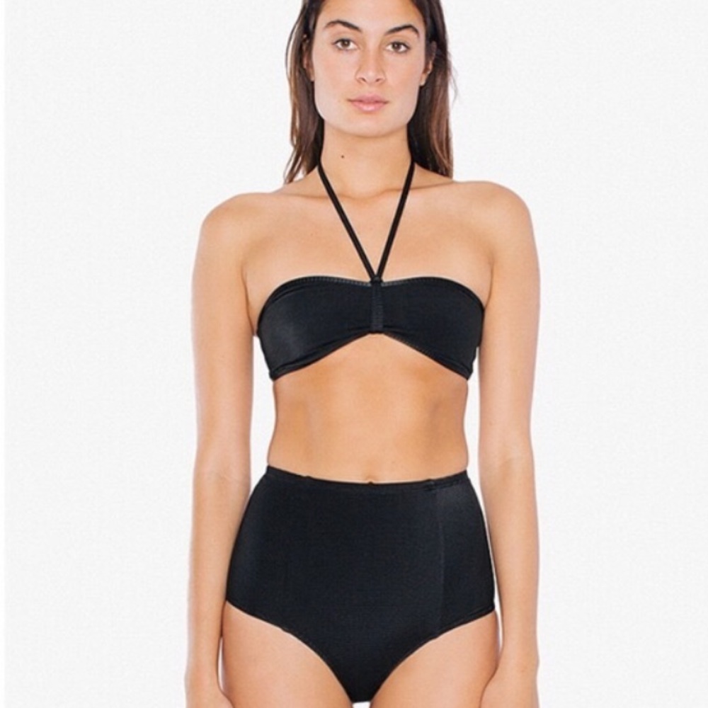 NWOT American Apparel Bandeau Swim Top